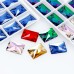 DZ 4067 14*10 MM rectangle shape crystal sew on stone